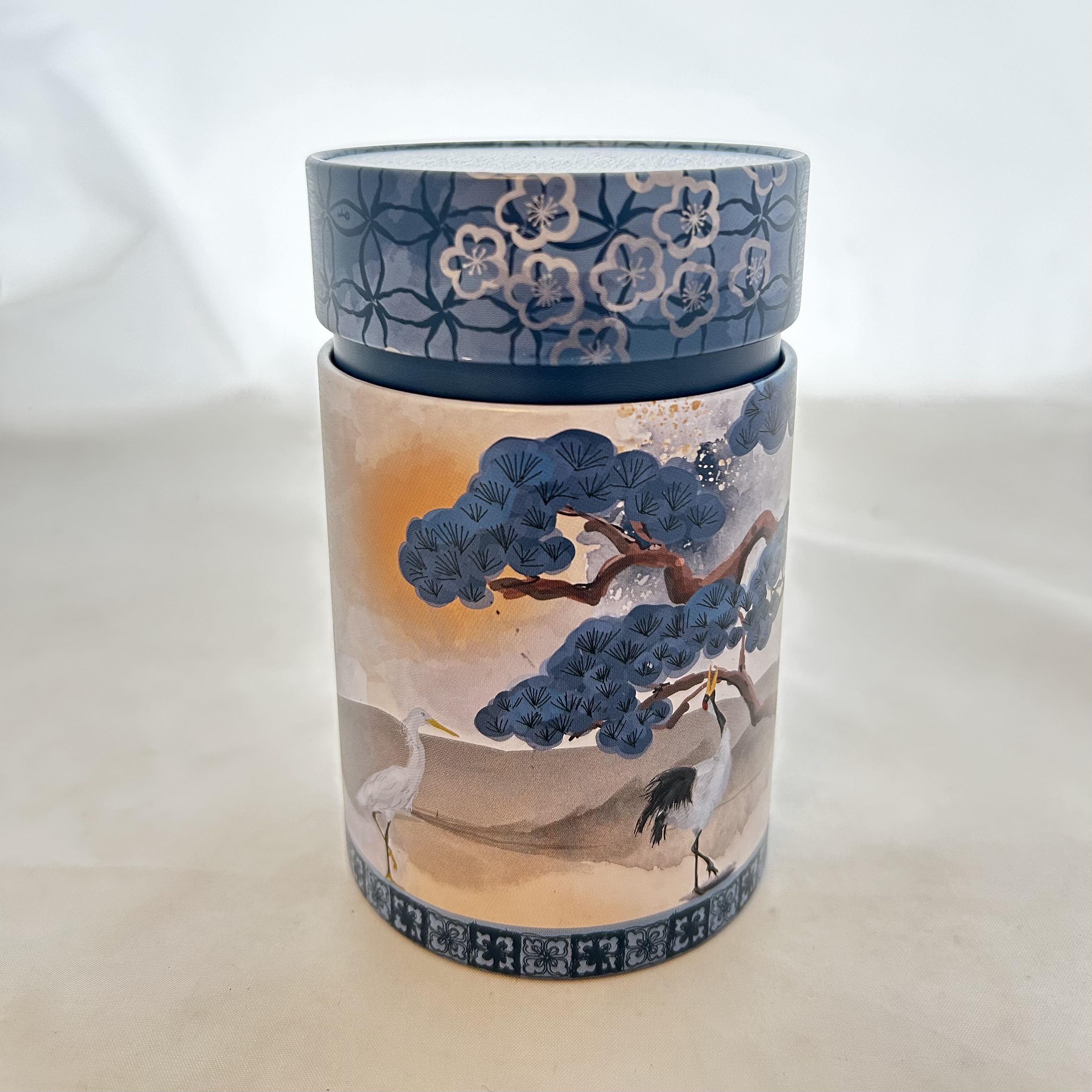 Dose Kranich blau, 150 g
