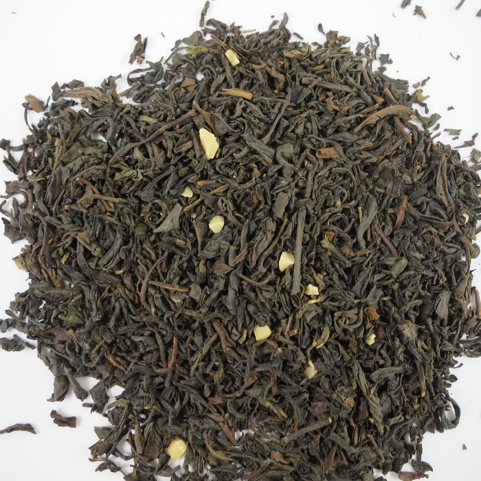 Schwarzer Tee miit Marzipan Geschmack.