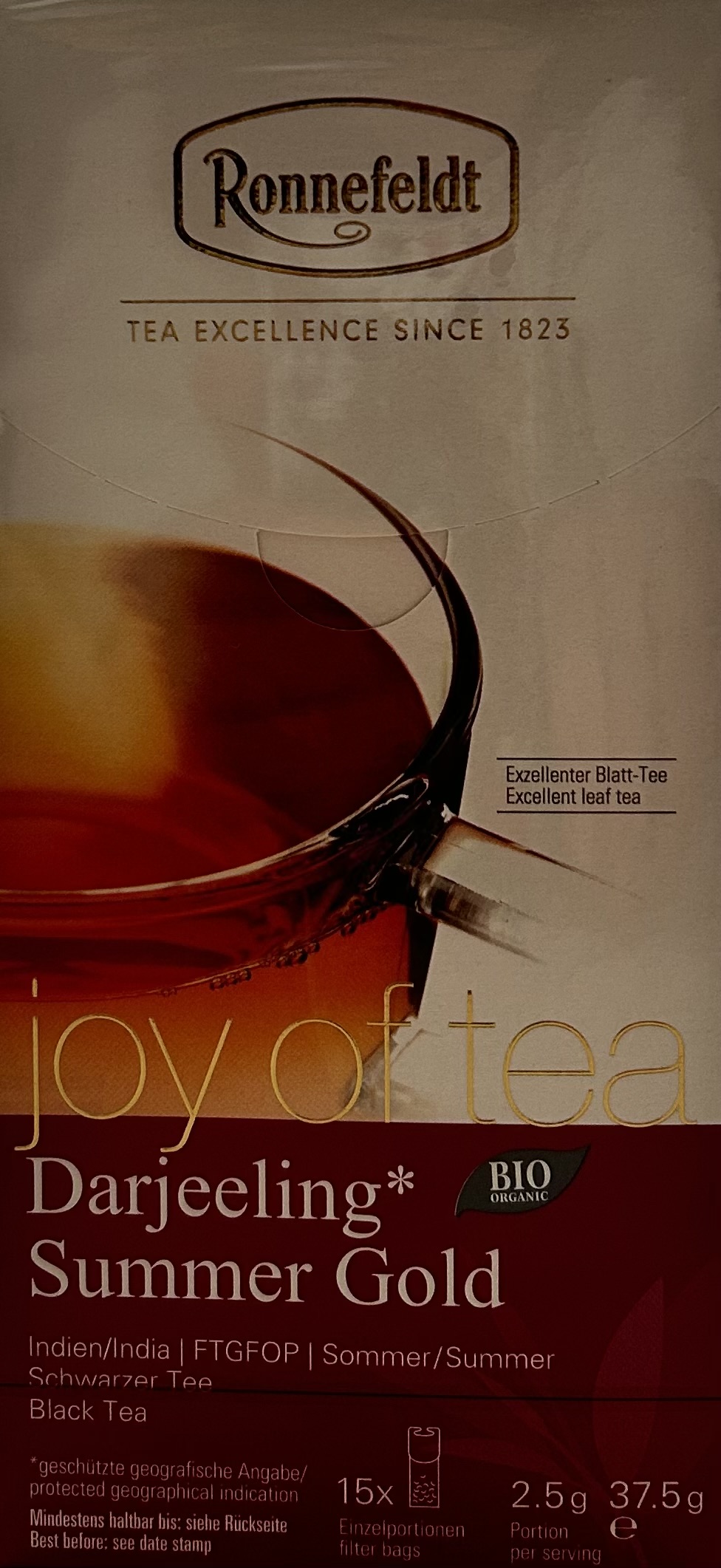 Joy of Tea® Darjeeling Summer Gold Bio